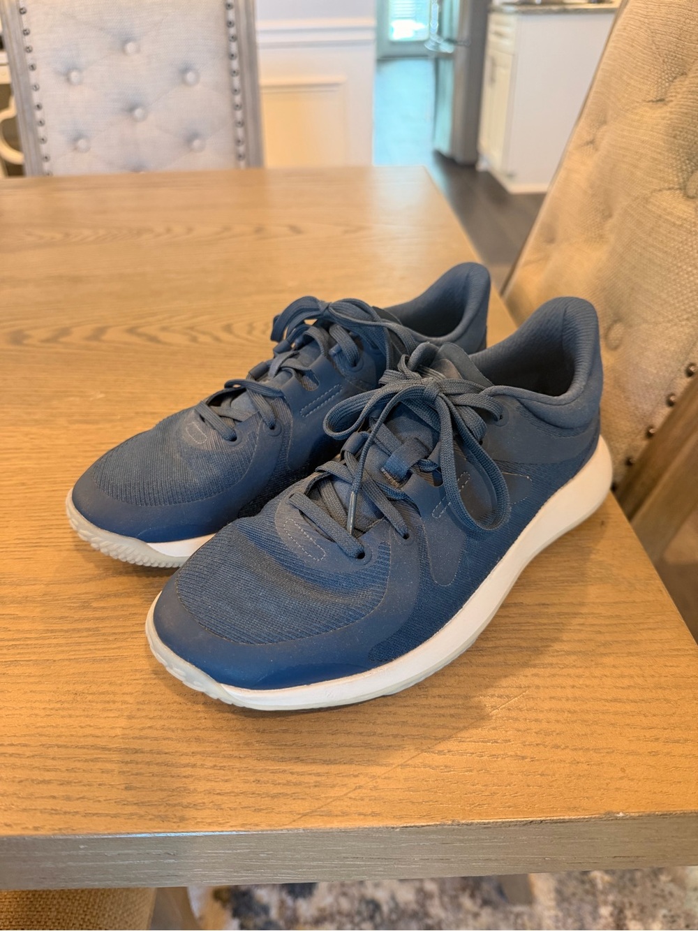 lululemon athletica Navy Blue Lace-Up Women's Sneakers